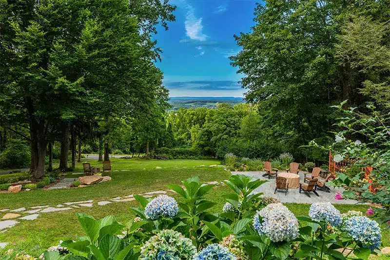 Patio and front view