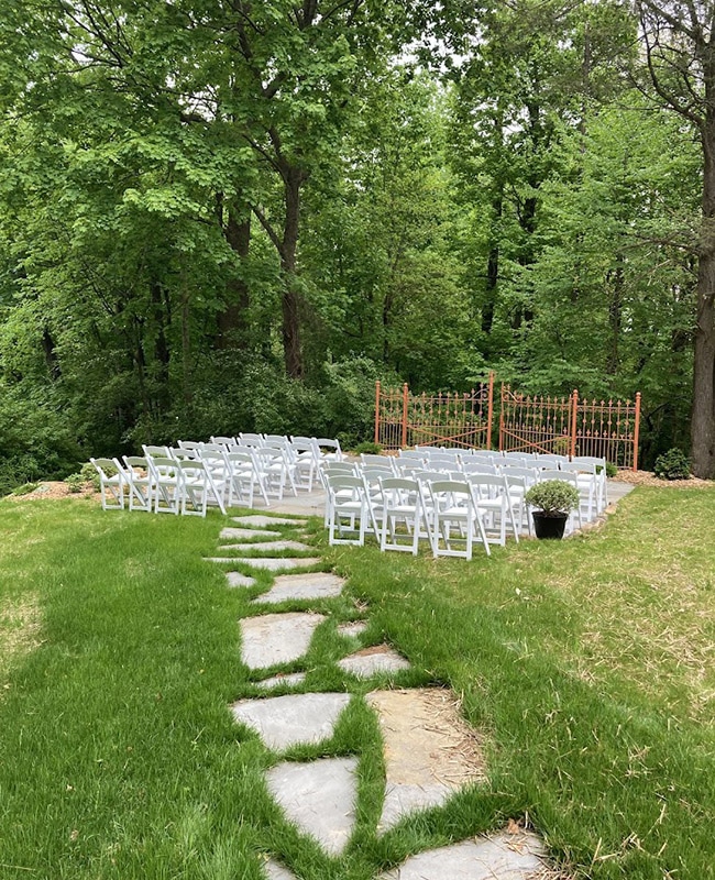 outdoor wedding ceremony space 
